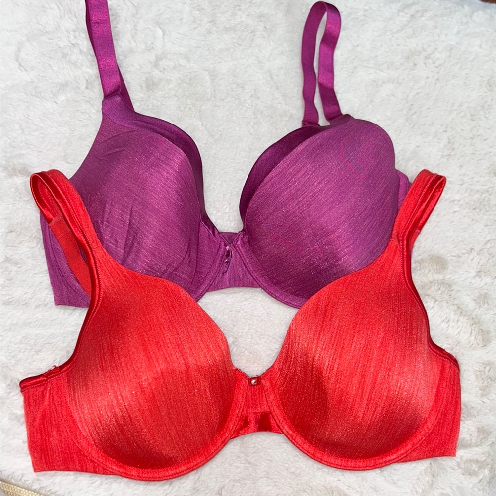 36D Vanity Fair lightly lined bra set 75337 & 75338